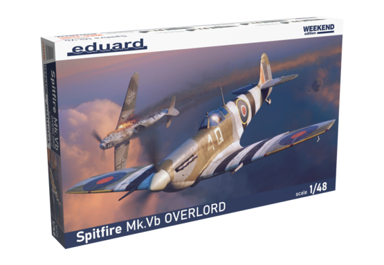 Eduard 84200 1/48 WWII Spitfire Mk Vb Overlord Fighter (Weekend Edition) Model Aircraft Kit