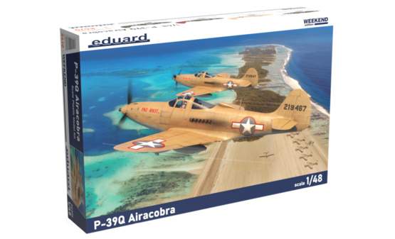 Eduard 8470 1/48 P39Q Airacobra USAAF Fighter (Weekend Edition) Model Aircraft Kit