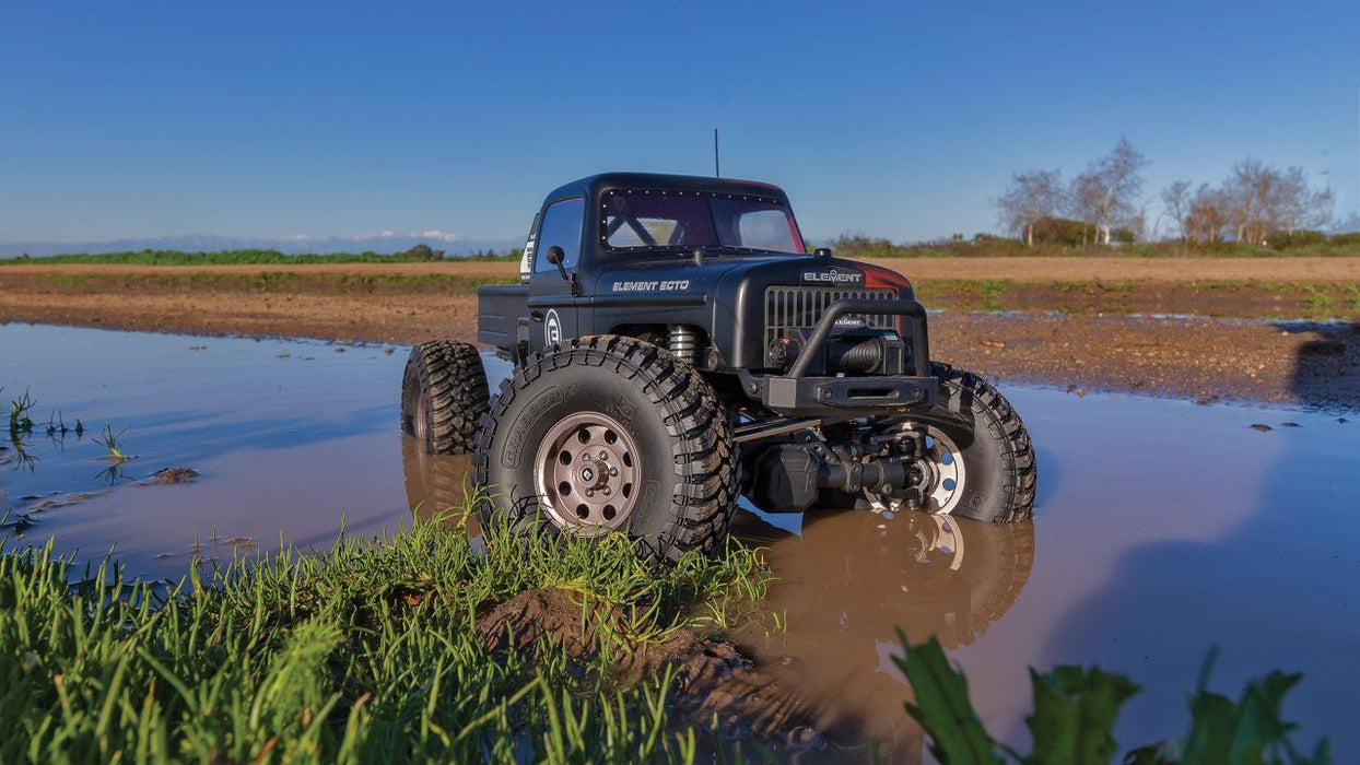 Element RC 40122C Enduro Ecto 1/10 RTR Trail Truck - Black with LiPo Battery & Charger Combo