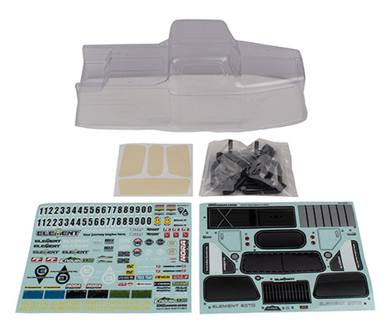 Element RC 41139 Ecto Body Set, Clear for Enduro12