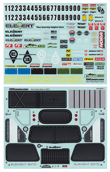 Element RC 41140 Ecto Decal Sheet for Enduro12