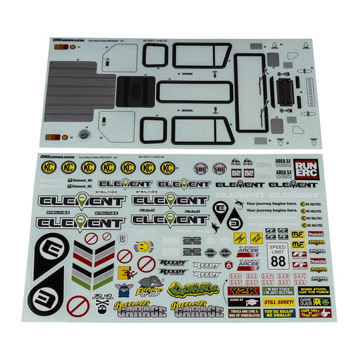 Element RC 42357 Decal Sheets for Enduro Zuul