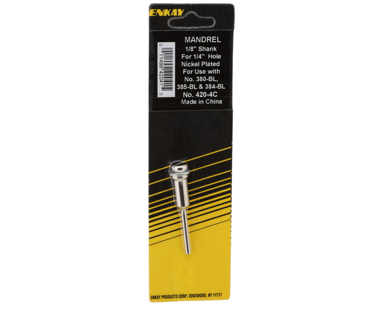 Enkay 420-4C  1/4" Miniature Saw Blade Mandrel with 1/8" Shank