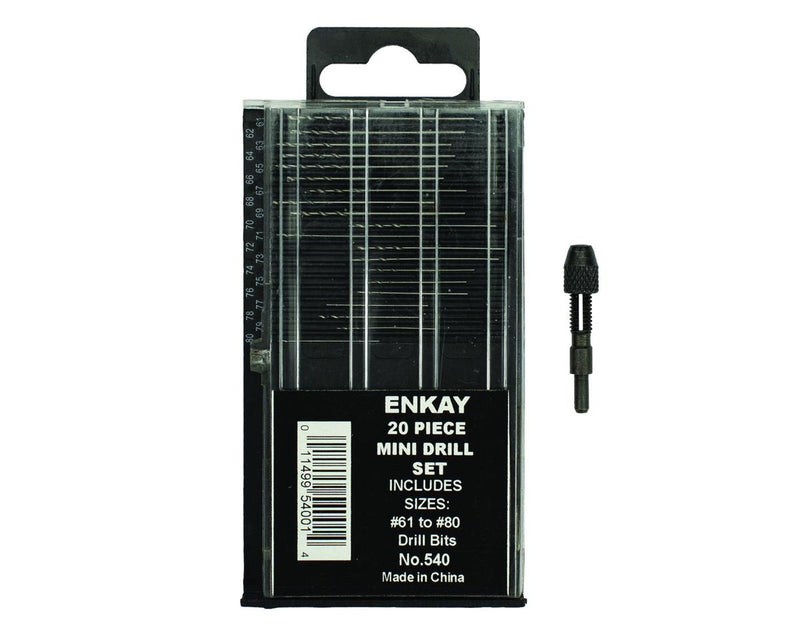 Enkay 540-409C  Mini Drill Set with Micro Chuck