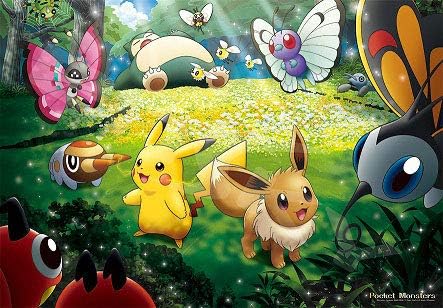 Ensky 1000T-126 Pokemon Sunlight Through the Forest Jigsaw Puzzle (1000 Pieces)