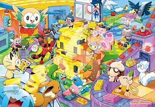 Ensky 1000T-134 Pokemon Let's make it together! Pikachu Blocks Jigsaw Puzzle (1000 Pieces)