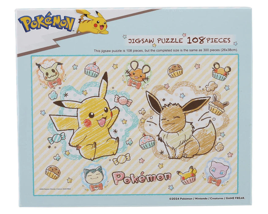 Ensky 108-L756 Pokémon Crayon Art Jigsaw Puzzle (108 Pieces)