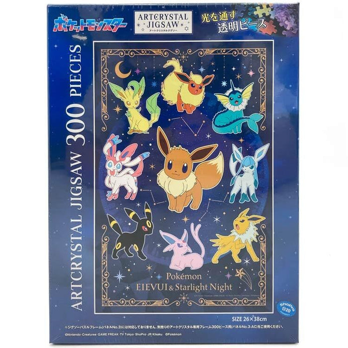 Ensky 300-AC065 Pokémon Eevee Friends and the Stars in the Night Sky Artcrystal Puzzle (300 Pieces)