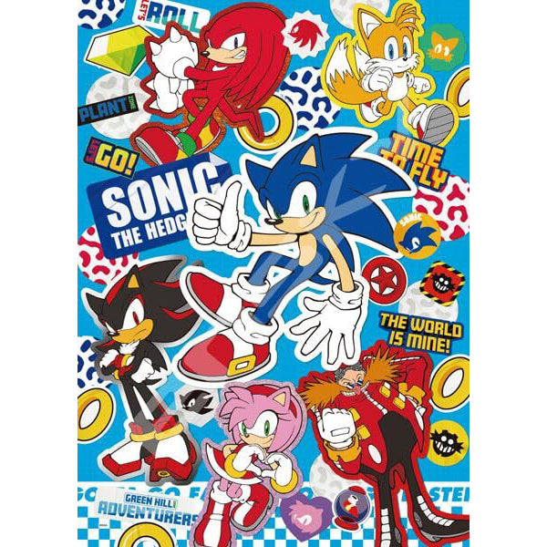 Ensky 500-557 Sticker Collection "Sonic The Hedgehog" Jigsaw Puzzle (500 Pieces)