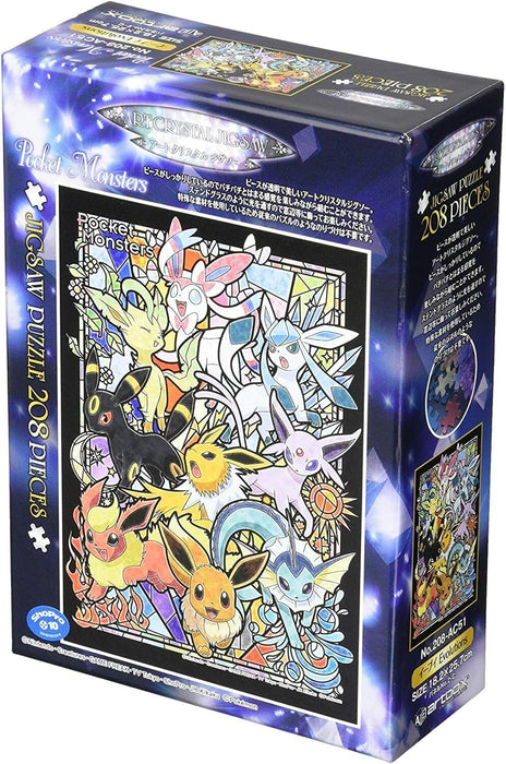 Ensky AC-51 Art Crystal Pokemon Eevee (Eievui) Evolutions Jigsaw Puzzle (208 Pieces)