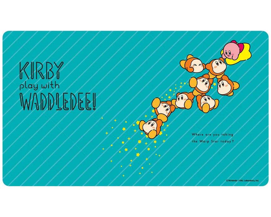 Ensky Kirby Play with Waddle Dee Kirby Riding the Warp Star Card Playmat