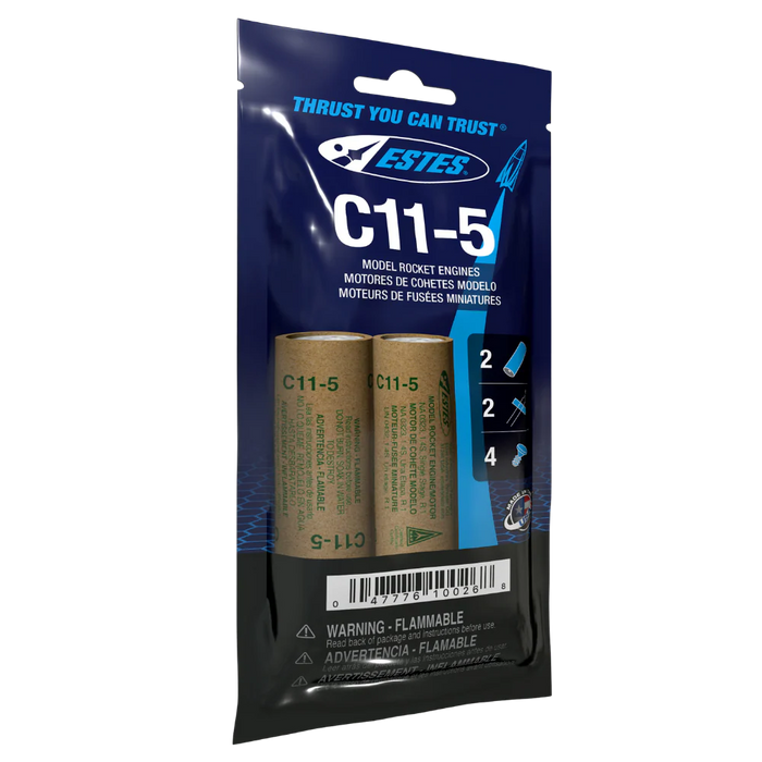 ESTES 10026 C11-5 Model Rocket Engines (Ships USPS Ground Only)