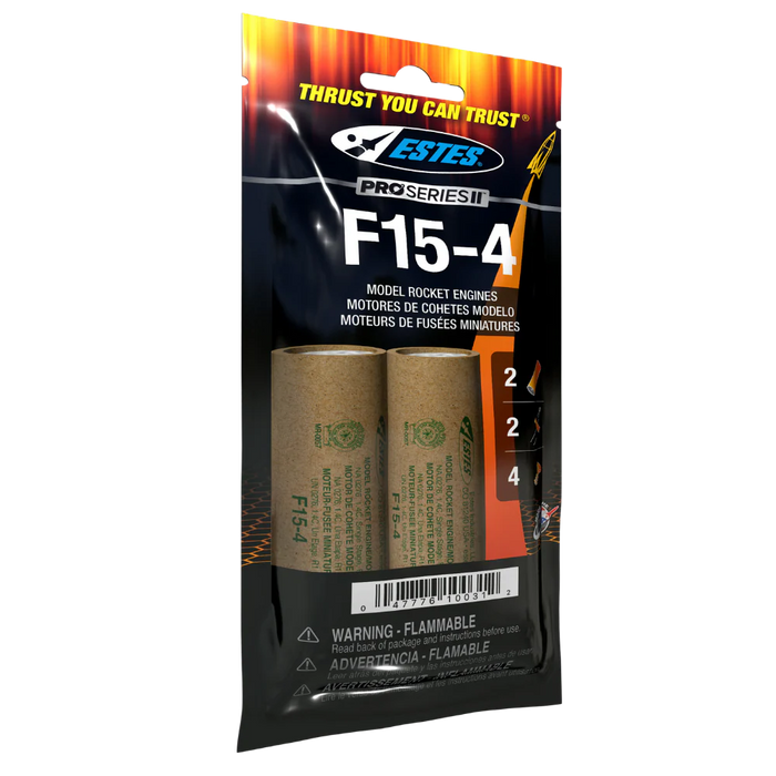 Estes 10031 F15-4 Bagged Rocket Engines with Starters and Plugs (2 Pack)