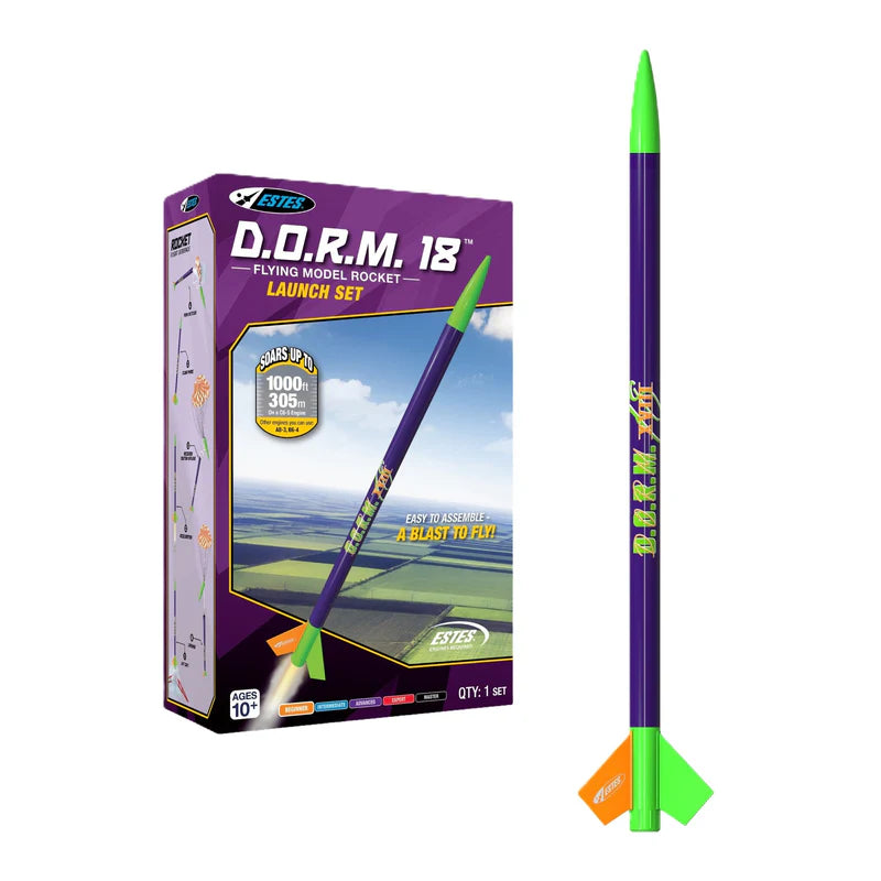 ESTES 3237 RTF D.O.R.M. 18 Model Rocket Launch Set