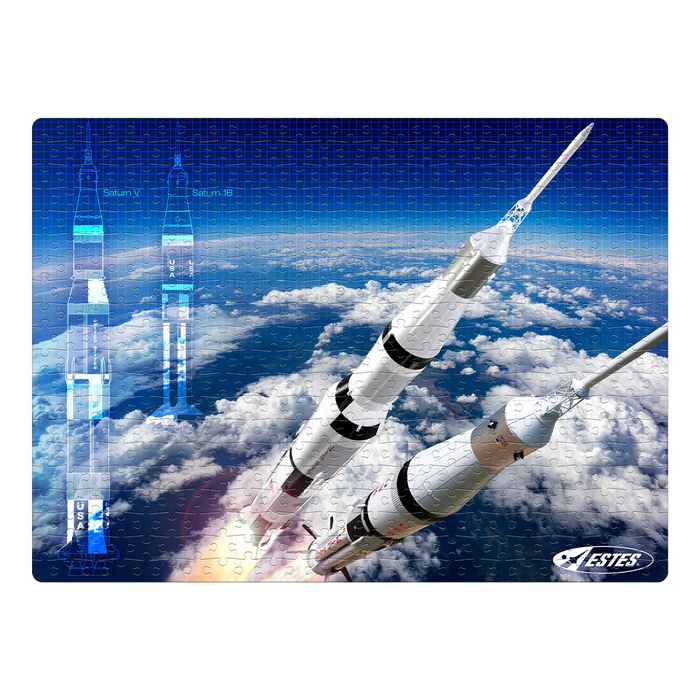 Estes 510 Saturn V & Saturn 1B 500 Piece Jigsaw Puzzle