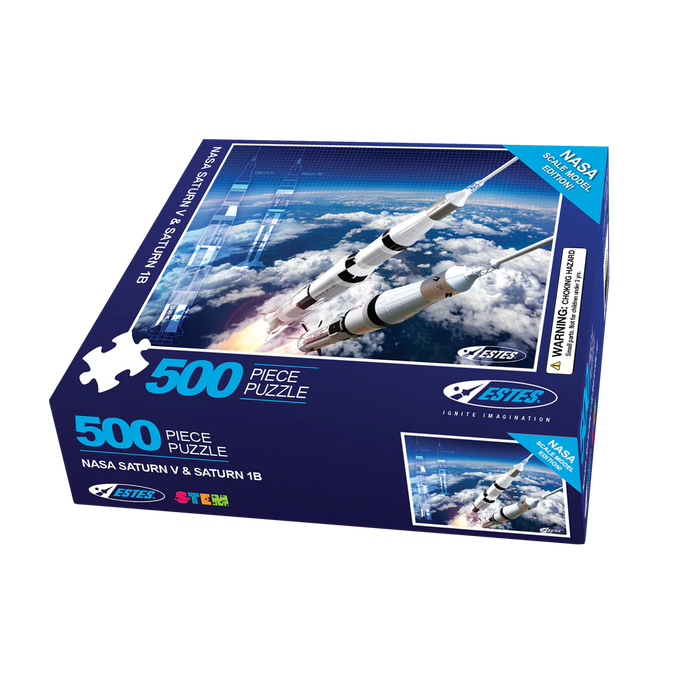 Estes 510 Saturn V & Saturn 1B 500 Piece Jigsaw Puzzle