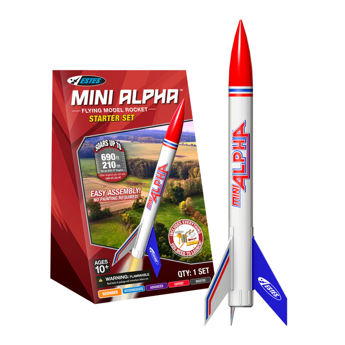 ESTES 5333 Mini Alpha Starter Model Rocket Set with Engines