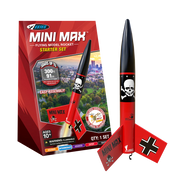 ESTES 5337 Mini Der Red Max Starter Model Rocket Set with Engines
