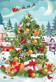 Eurographics 8551-5663 Christmas Tree 550 Piece Jigsaw Puzzle with Tin Storage