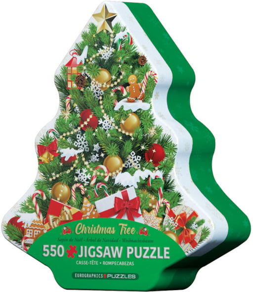 Eurographics 8551-5663 Christmas Tree 550 Piece Jigsaw Puzzle with Tin Storage