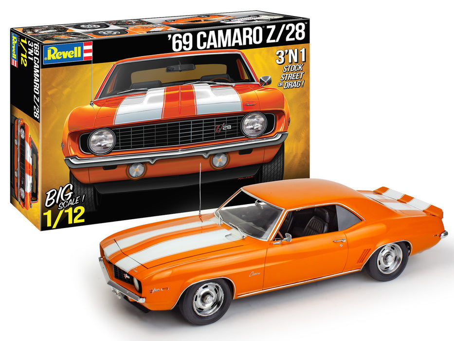 Revell 12812 1/12 Big Scale 1969 Camaro Z28 (3in1) Skill Level 4 Model Kit