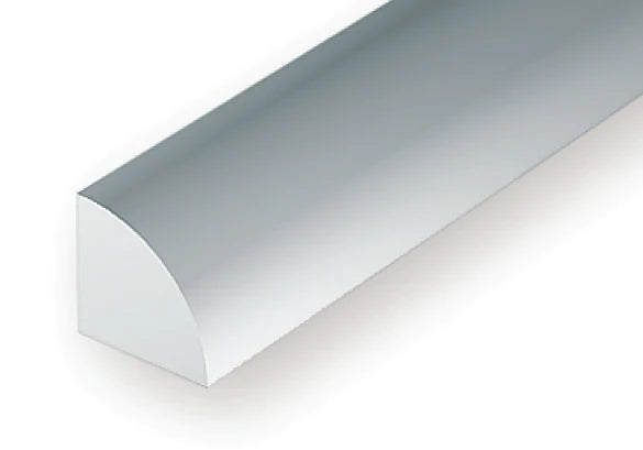 Evergreen Scale Models 250 Quarter Round Styrene Rod .100" (3 Pack)