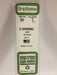 Evergreen Scale Models 757 .250 z U Channel Styrene 2 Pack