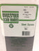 Evergreen Scale Models 9515 Black Styrene Sheets, .04x6x12" (2 Pack)