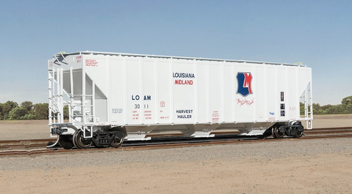Exactrail Evolution EE1722-2 HO Scale Evans 4780 Covered Hopper Louisiana Midland LOAM 3038