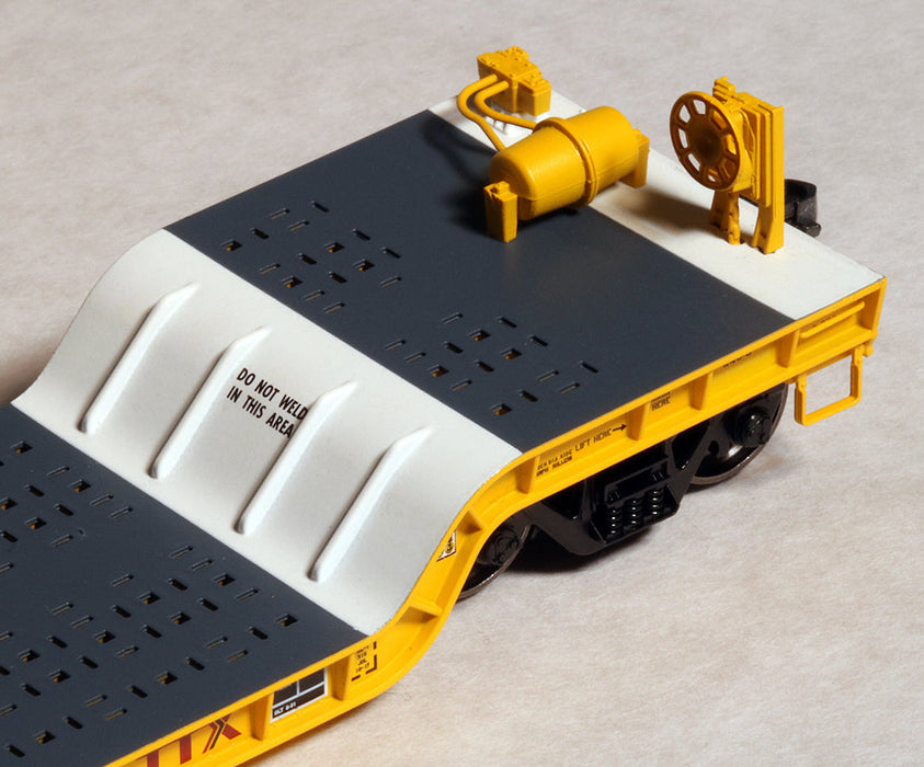 Exactrail Evolution EE1761-3 HO Scale Depressed Center Flatcar Trailer Train 2017 Logo QTTX 130576