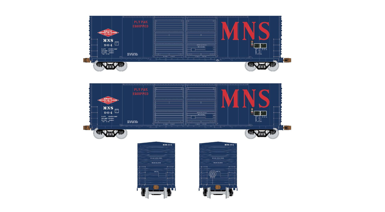 Exactrail Express EX1018-2 HO Scale Gunderson 5200 Boxcar Minneapolis Northfield & Southern MN&S 906