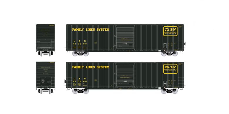 Exactrail Platinum EP80404-4 HO Scale Berwick 7580 Appliance Boxcar Family Lines L&N 410231