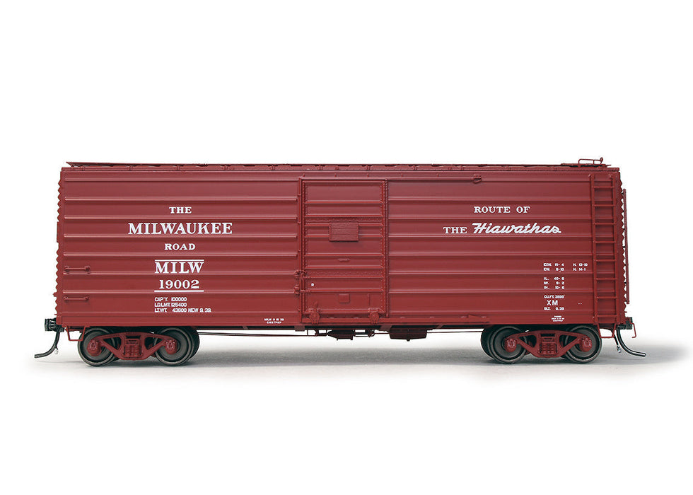 Exactrail Platinum EP82001-2 HO Scale 3898 Ribside Boxcar Milwaukee Road "Hiawatha 1939" MILW 19047