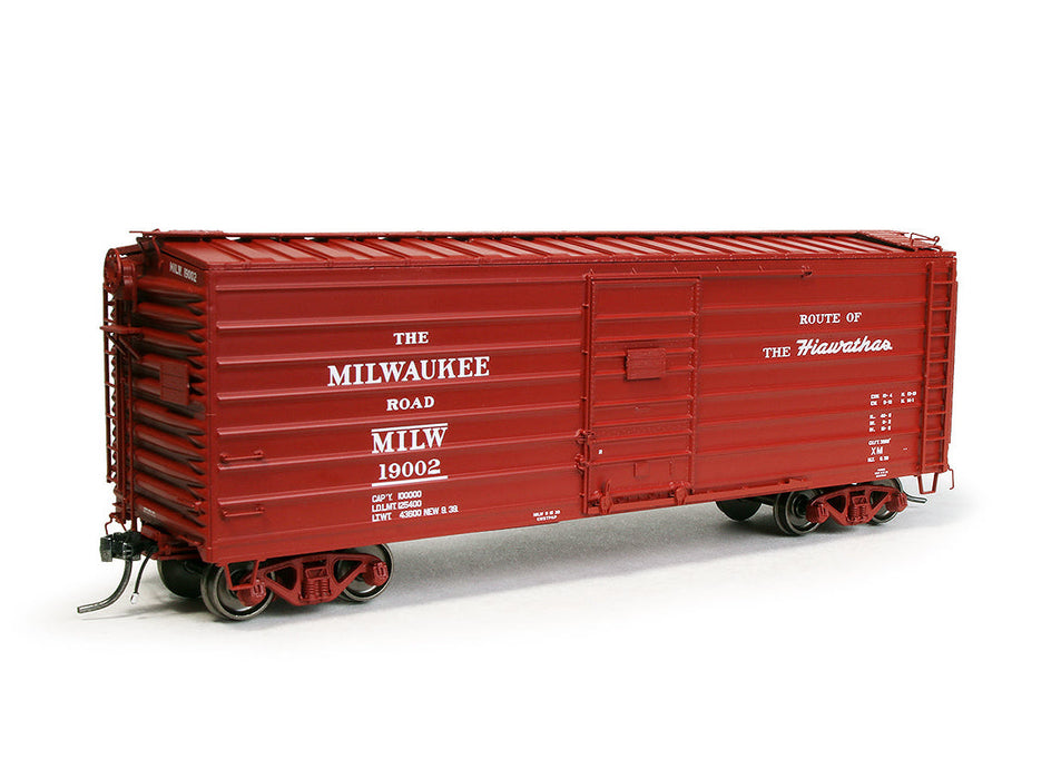 Exactrail Platinum EP82001-2 HO Scale 3898 Ribside Boxcar Milwaukee Road "Hiawatha 1939" MILW 19047