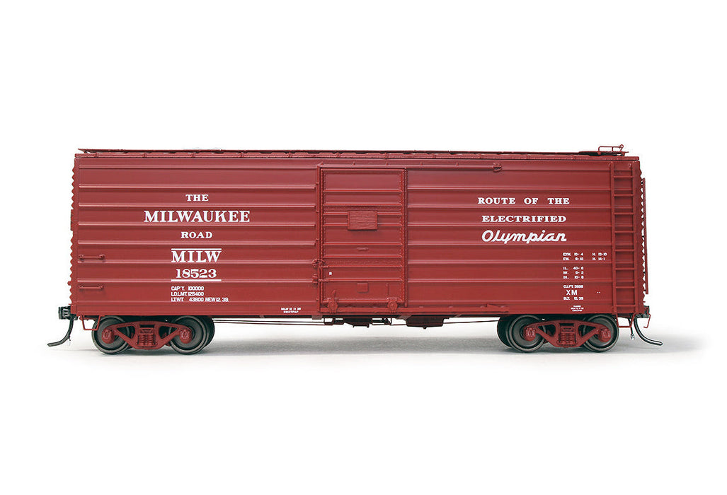 Exactrail Platinum EP82003-2 HO Scale 3898 Ribside Boxcar Milwaukee Road "Olympian 1939" MILW 18537