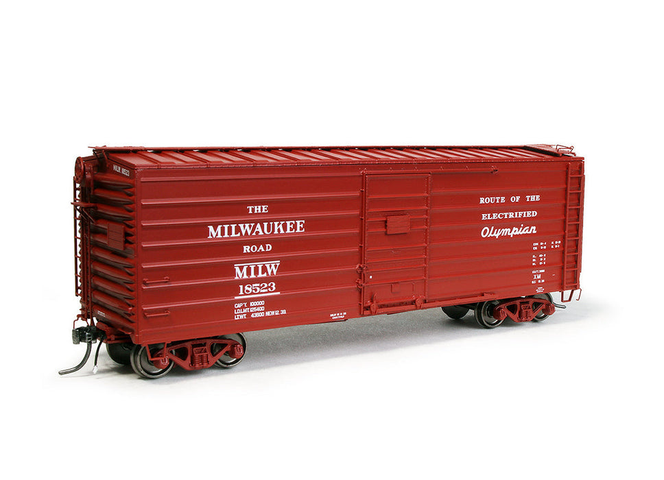 Exactrail Platinum EP82003-2 HO Scale 3898 Ribside Boxcar Milwaukee Road "Olympian 1939" MILW 18537