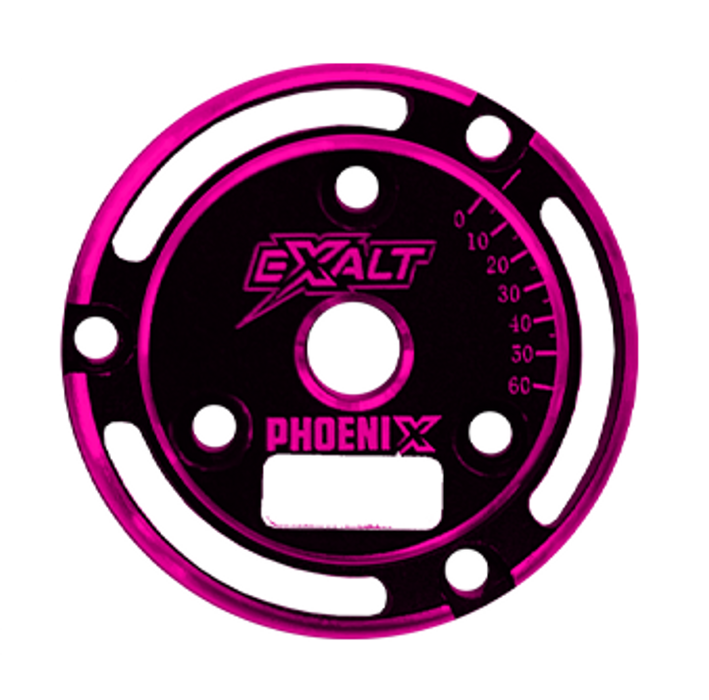 EXALT 0233PK Black Phoenix Endplate with Pink Chamfered Edges