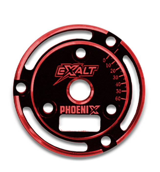 EXALT 0233R Black Phoenix Endplate with Red Chamfered Edges