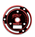 EXALT 0233R Black Phoenix Endplate with Red Chamfered Edges