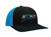 EXALT 104BL Exalt Snapback Hat, Flo Blue/ Black