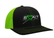 EXALT 104GN Exalt Snapback Hat, Flo Green / Black