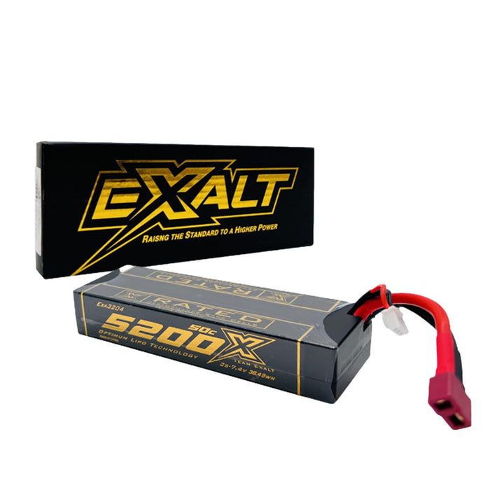 EXALT 3204 2S 7.4V 5200MAH 50C Stick, X-Rated LiPo Battery Series