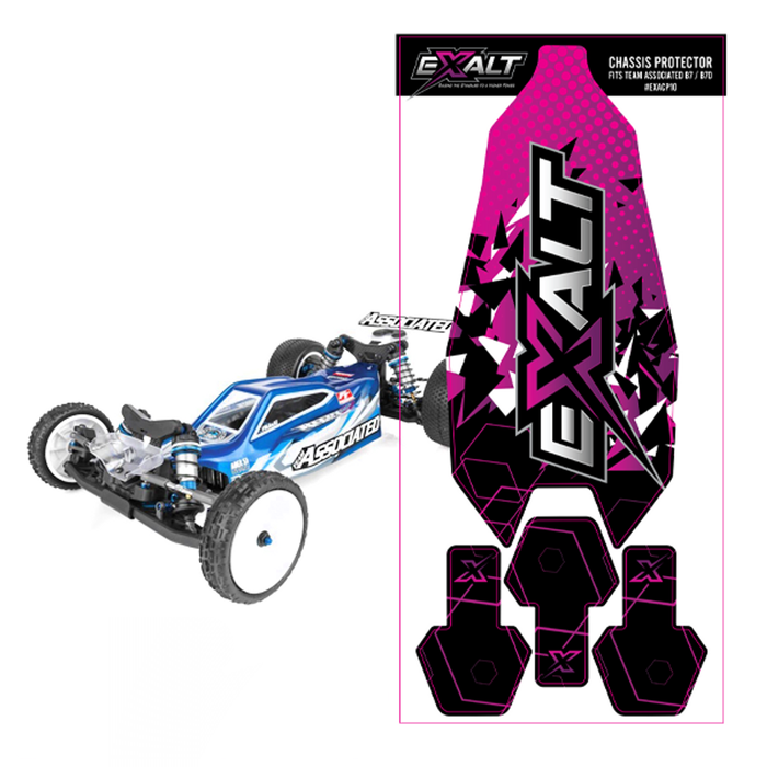 EXALT CP10 Chassis Protector Skins, for AE B7 D/C