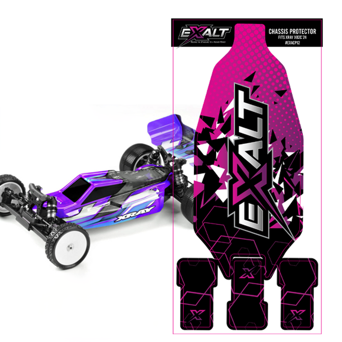 EXALT CP12 Chassis Protector Skins, for XRAY XB2 24' D/C