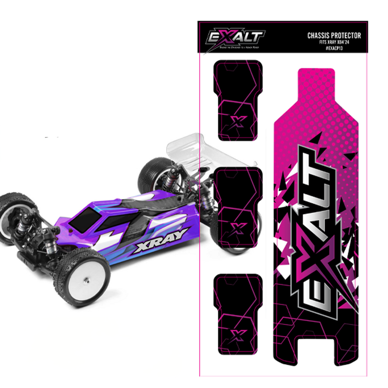 EXALT CP13 Chassis Protector Skins, for XRAY XB4 24' D/C