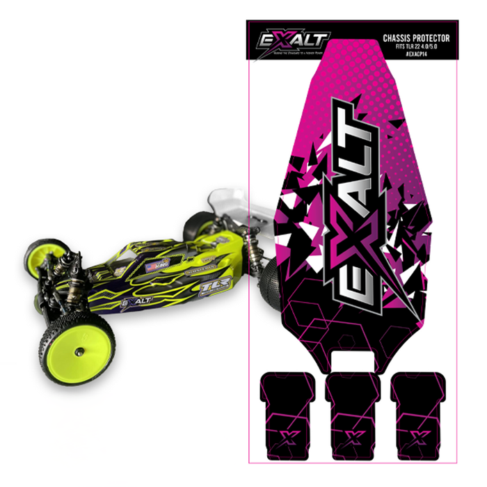 EXALT CP14 Chassis Protector Skins, for TLR 22 5.0