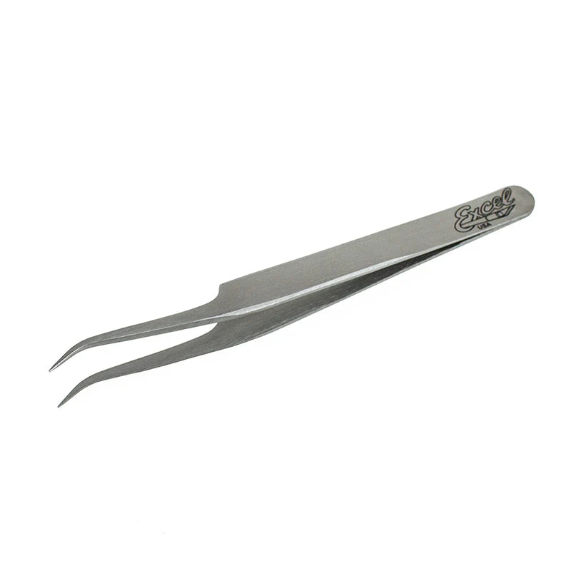 Excel 30417 Slant Point Tweezers, Polished