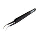 Excel 30420 Slant Point Tweezers, Black