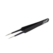 Excel 30421 Straight Point Tweezers, Black