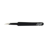 Excel 30421 Straight Point Tweezers, Black